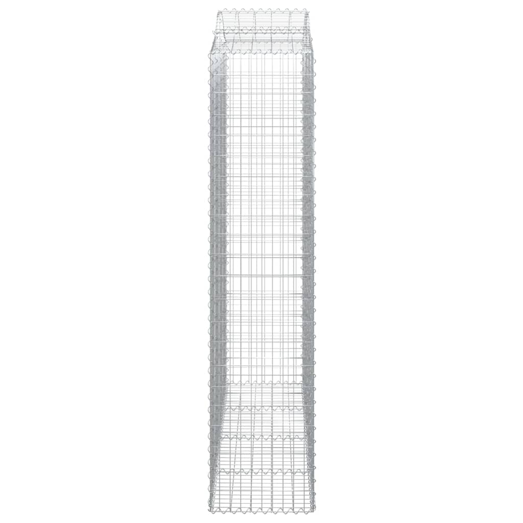 Lučne gabionske košare 3 kom 200x50x220/240cm pocinčano željezo