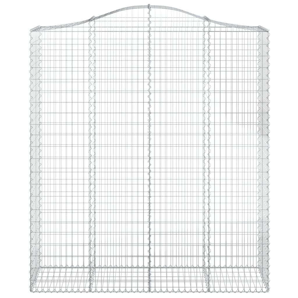 Lučne gabionske košare 8 kom 200x50x220/240cm pocinčano željezo