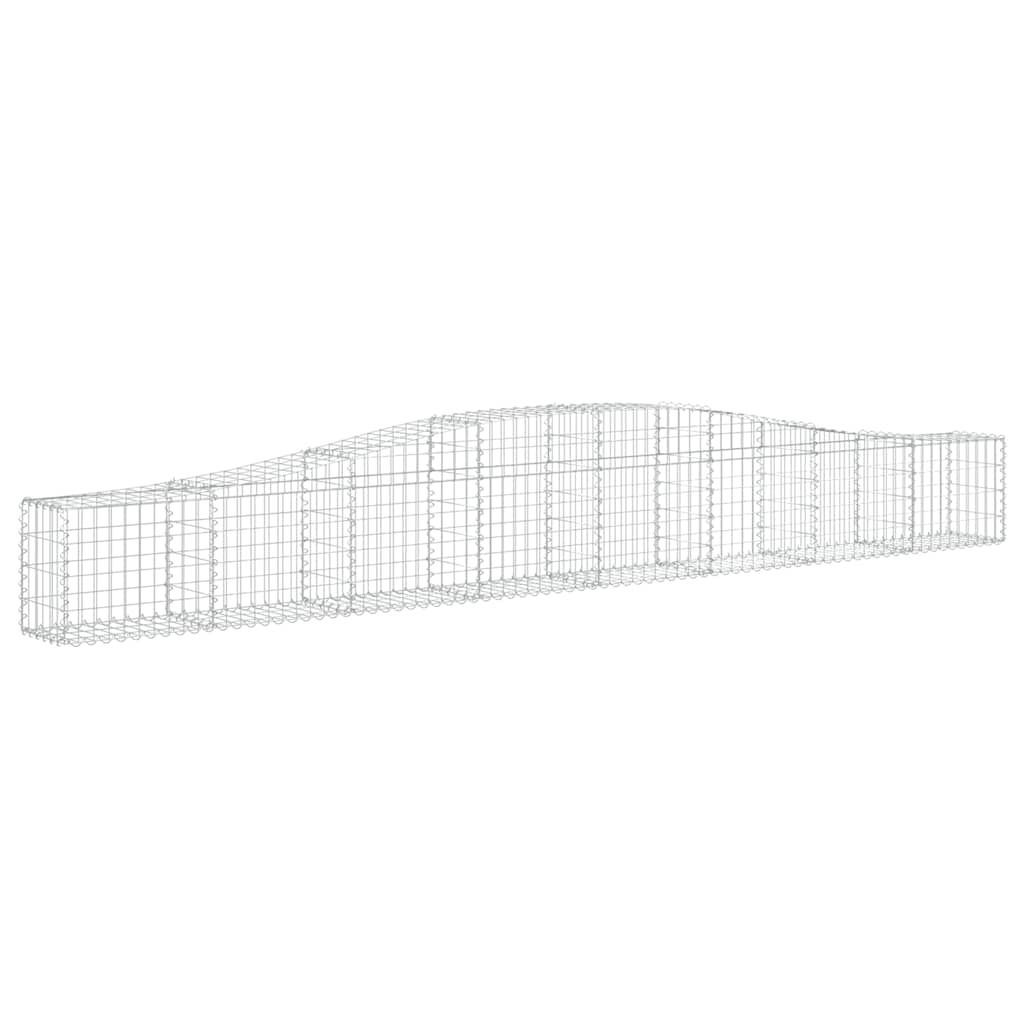 Lučne gabionske košare 9 kom 400x30x40/60 cm pocinčano željezo