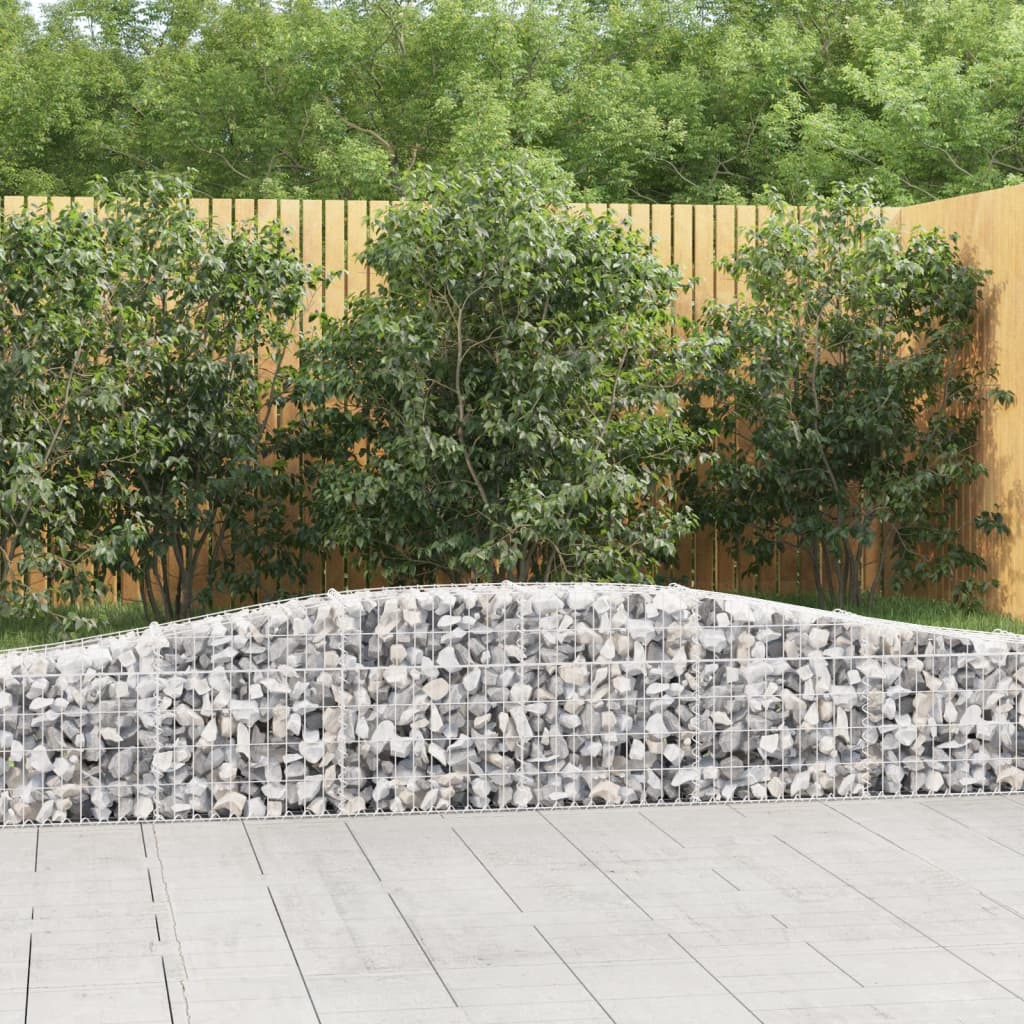 Lučne gabionske košare 20kom 400x30x40/60 cm pocinčano željezo