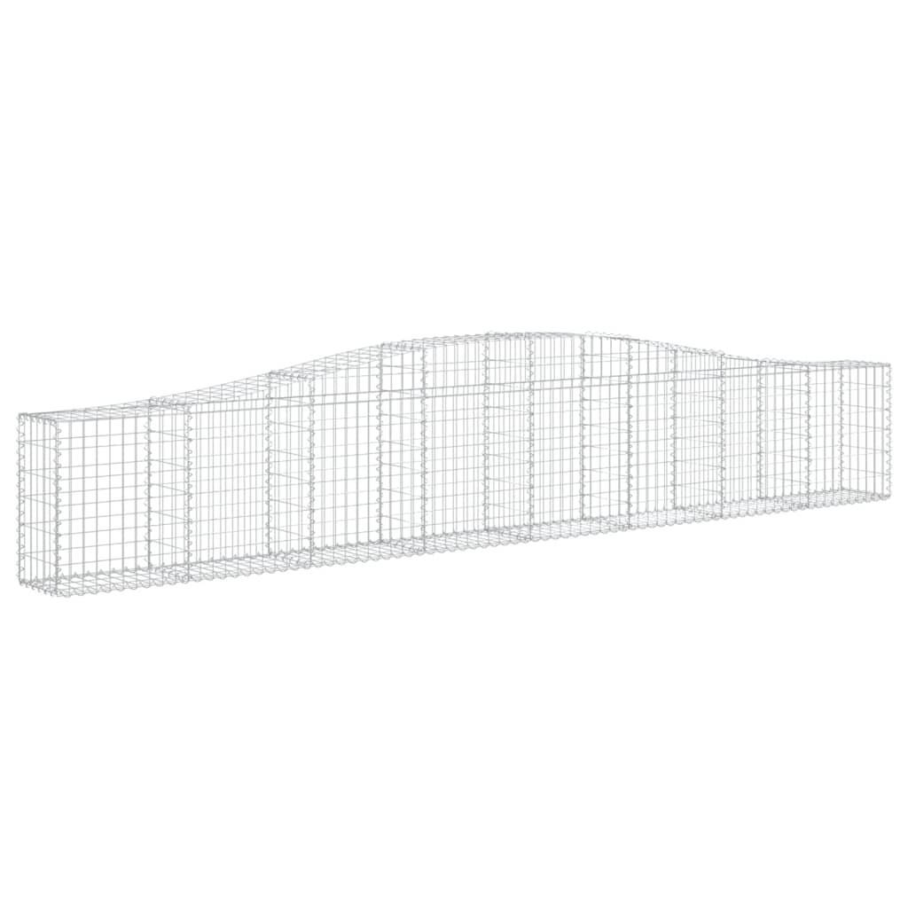 Lučne gabionske košare 7 kom 400x30x60/80 cm pocinčano željezo