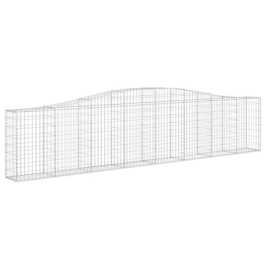 Lučne gabionske košare 5 kom 400x30x80/100 cm pocinčano željezo