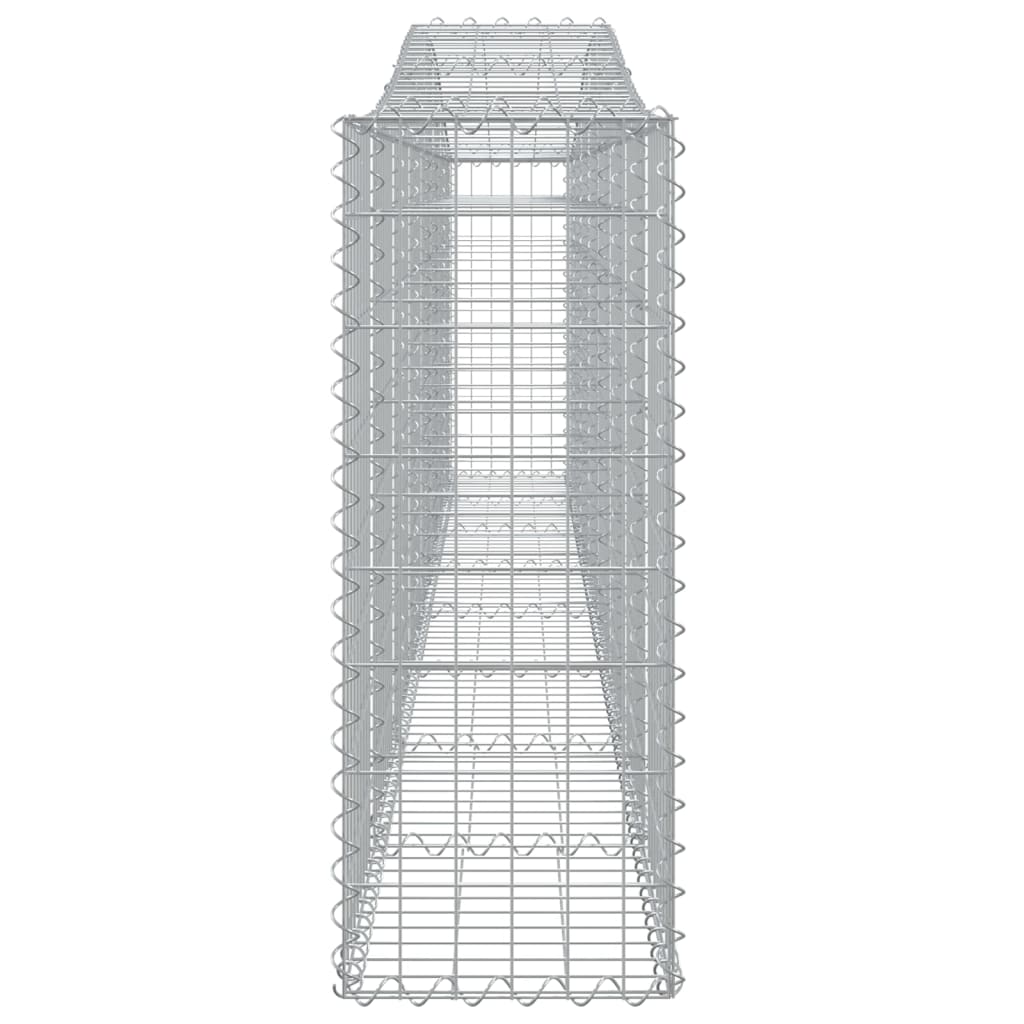 Lučne gabionske košare 10 kom 400x30x80/100cm pocinčano željezo