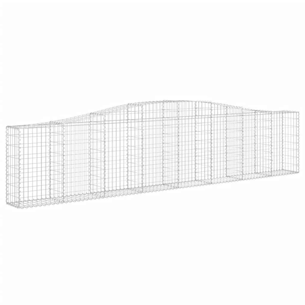 Lučne gabionske košare 25 kom 400x30x80/100cm pocinčano željezo