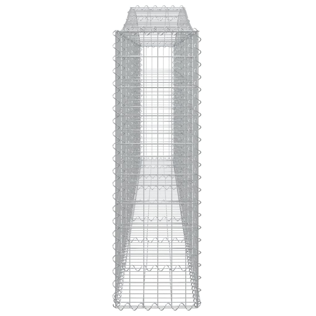 Lučne gabionske košare 2 kom 400x30x100/120cm pocinčano željezo