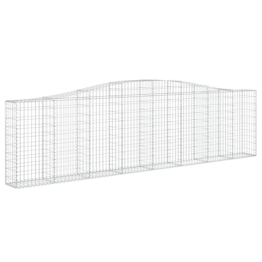 Lučne gabionske košare 9 kom 400x30x100/120cm pocinčano željezo