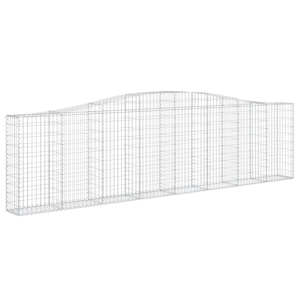 Lučne gabionske košare 15kom 400x30x100/120cm pocinčano željezo