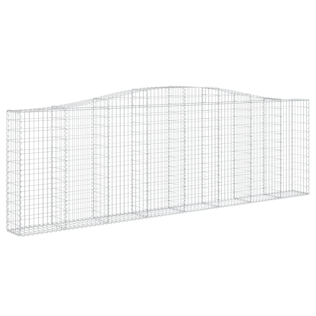 Lučne gabionske košare 3 kom 400x30x120/140cm pocinčano željezo