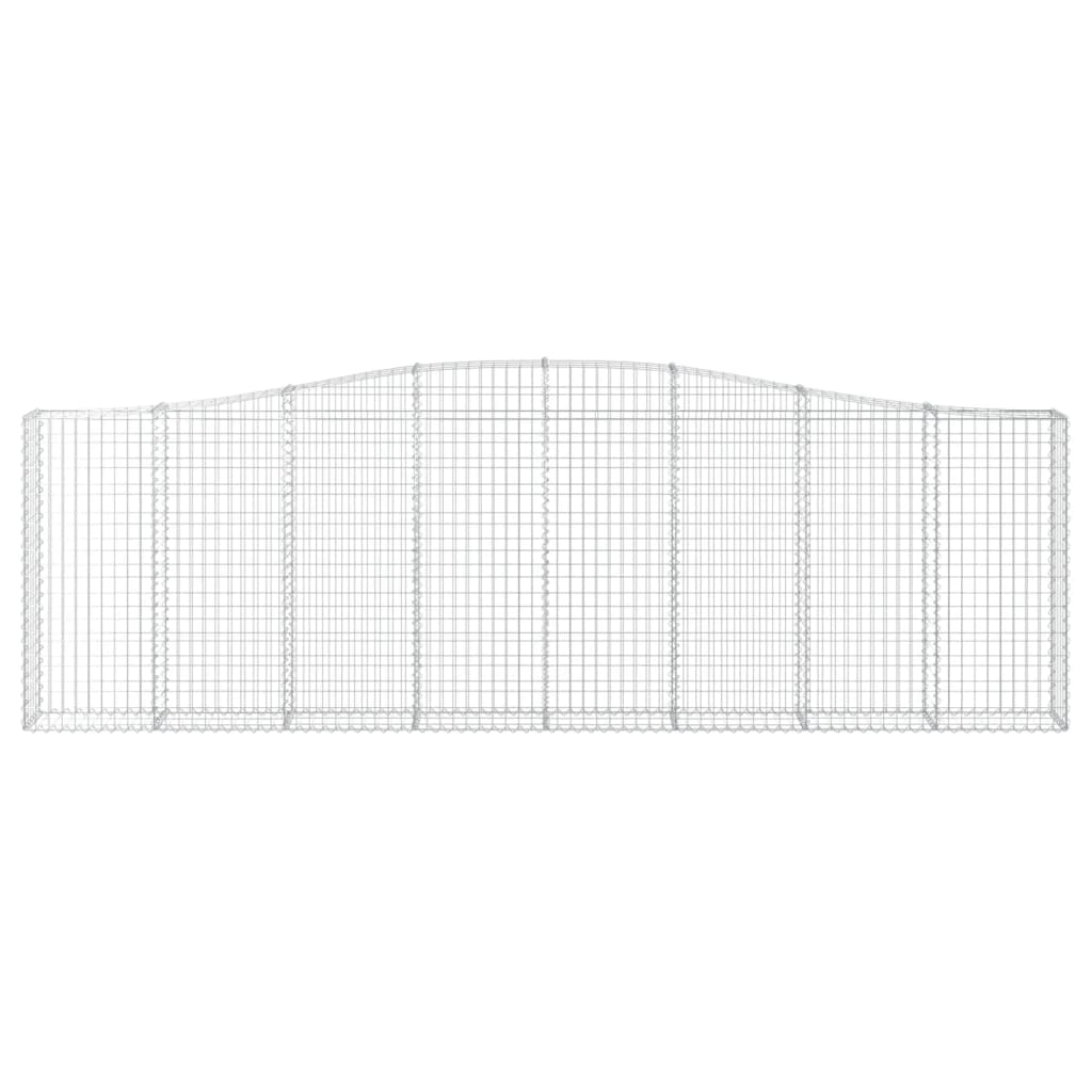 Lučne gabionske košare 3 kom 400x30x120/140cm pocinčano željezo