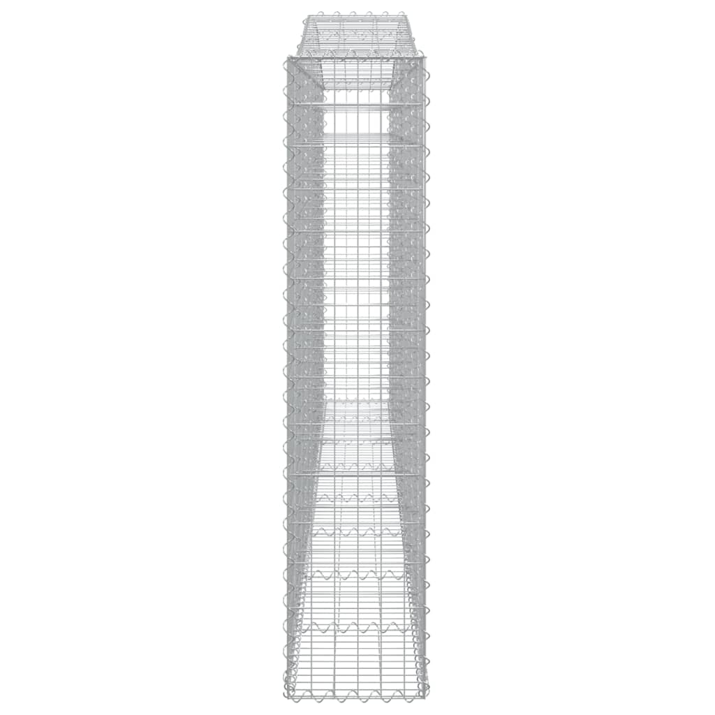 Lučne gabionske košare 10kom 400x30x140/160cm pocinčano željezo