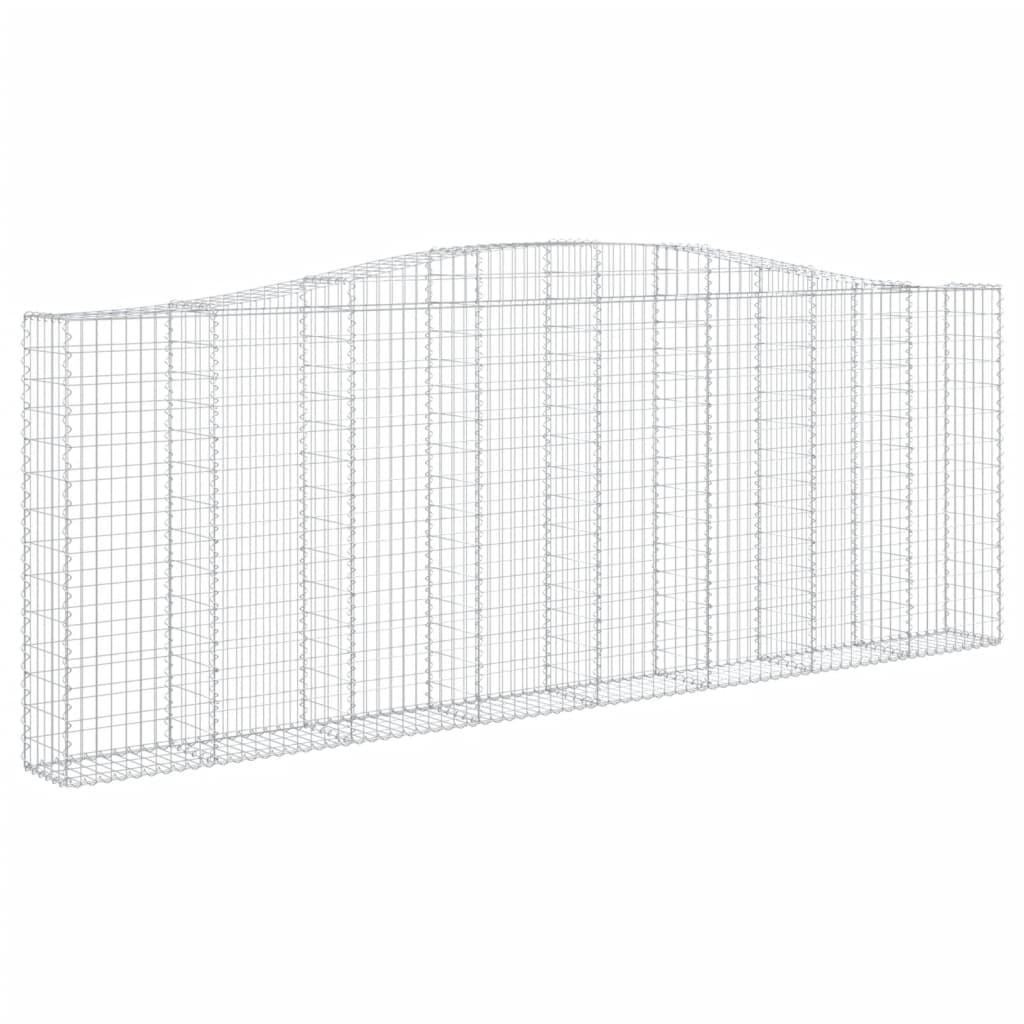 Lučne gabionske košare 15kom 400x30x40/60 cm pocinčano željezo