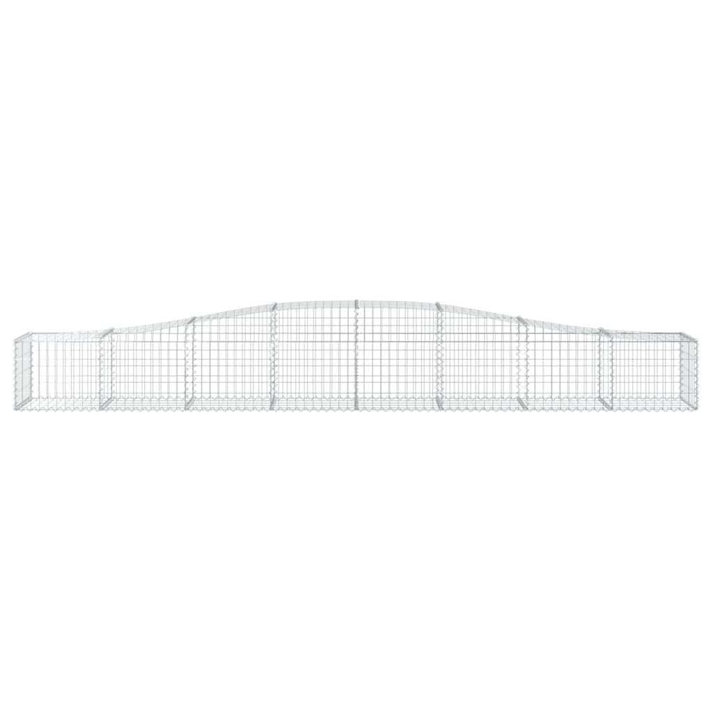 Lučne gabionske košare 4 kom 400x50x40/60 cm pocinčano željezo