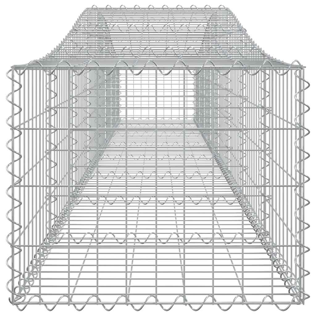 Lučne gabionske košare 4 kom 400x50x40/60 cm pocinčano željezo