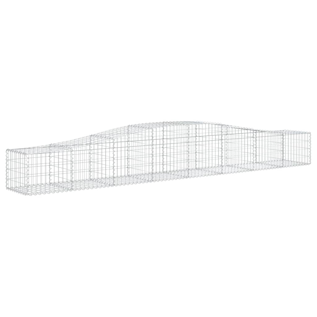 Lučne gabionske košare 6 kom 400x50x40/60 cm pocinčano željezo