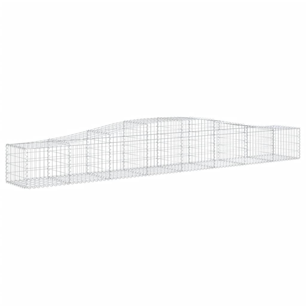 Lučne gabionske košare 9 kom 400x50x40/60 cm pocinčano željezo