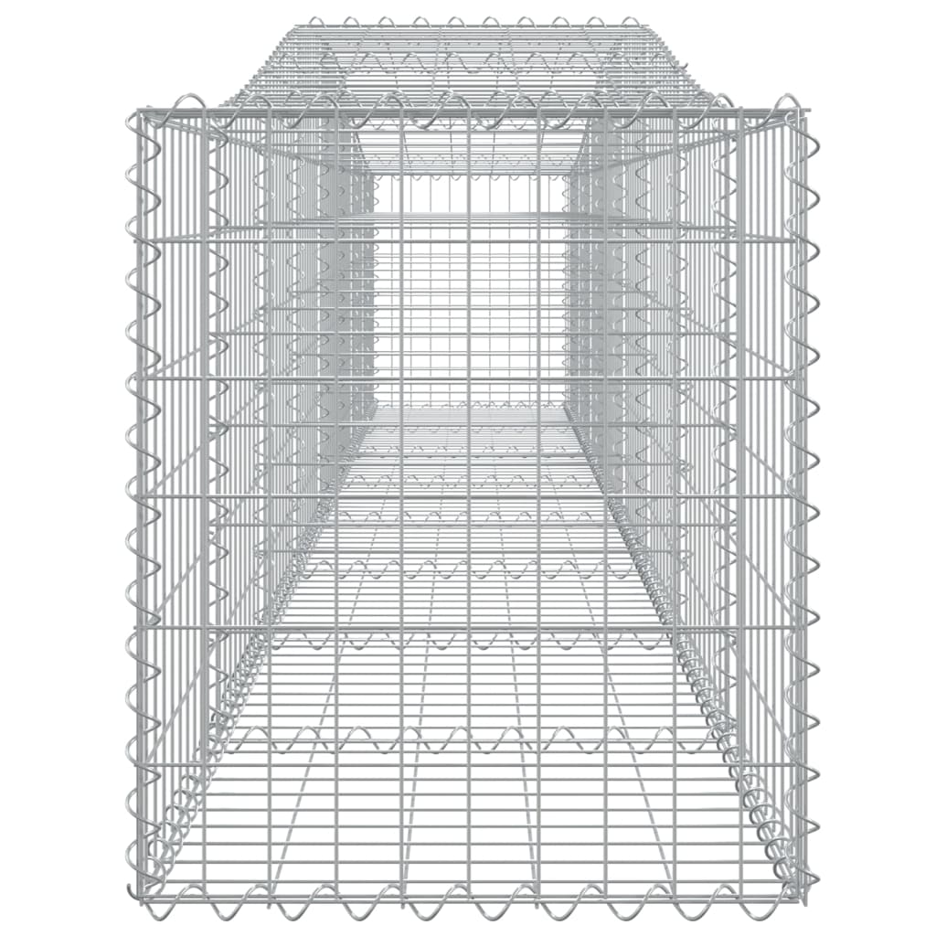 Lučne gabionske košare 2 kom 400x50x60/80 cm pocinčano željezo