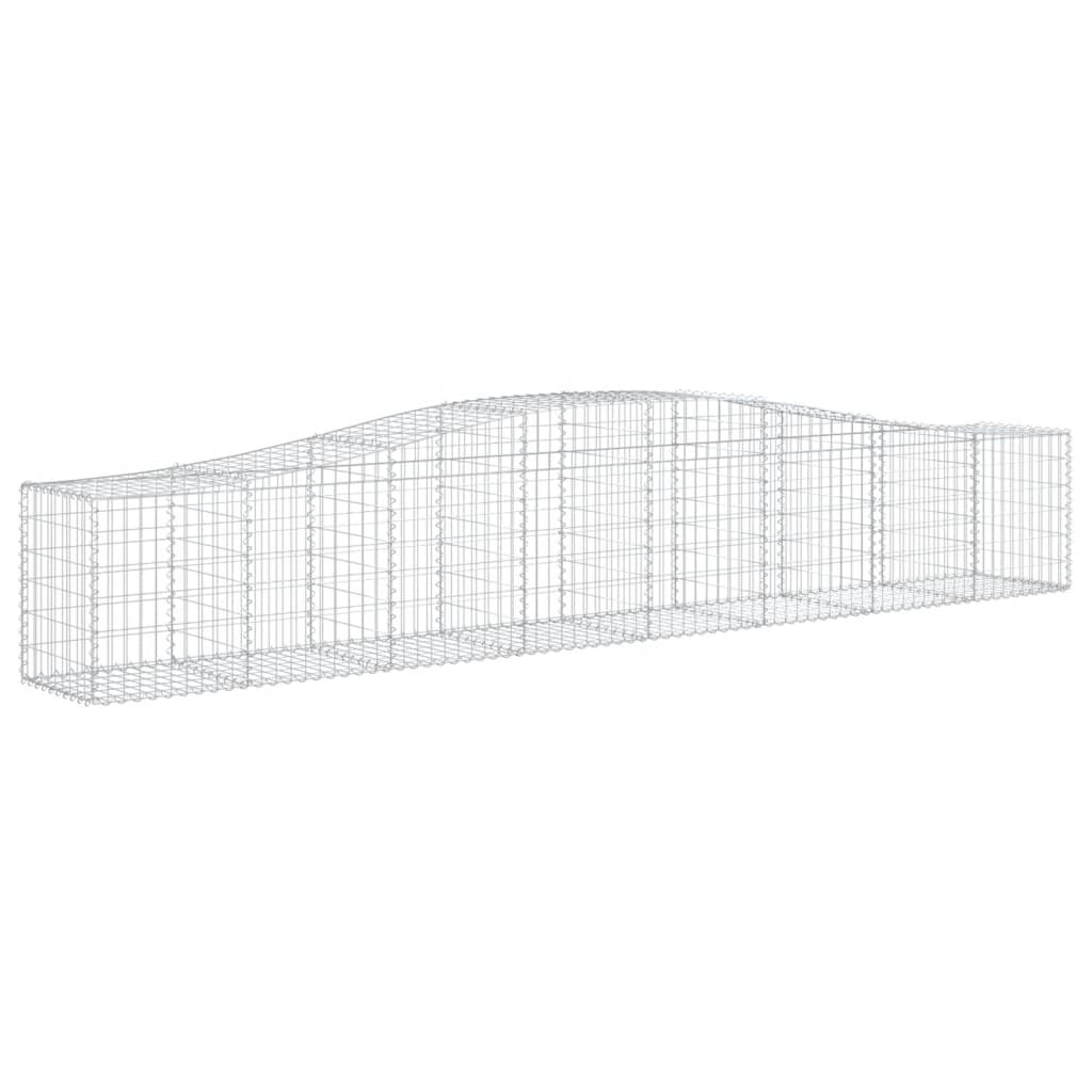 Lučne gabionske košare 6 kom 400x50x60/80 cm pocinčano željezo