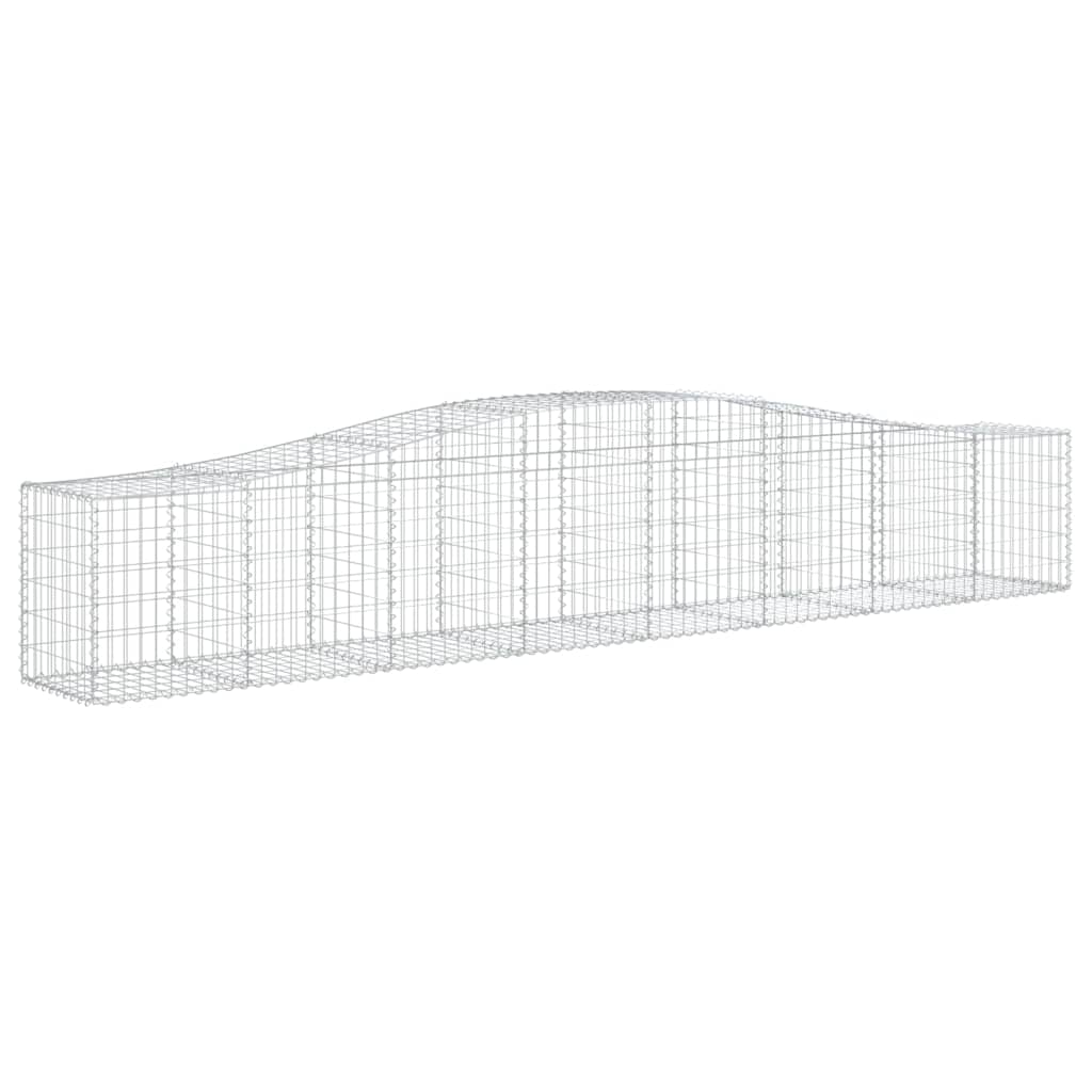 Lučne gabionske košare 7 kom 400x50x60/80 cm pocinčano željezo