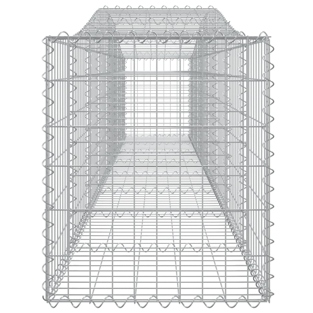 Lučne gabionske košare 15 kom 400x50x60/80 cm pocinčano željezo