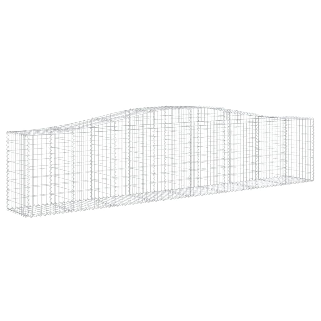 Lučne gabionske košare 6 kom 400x50x80/100 cm pocinčano željezo