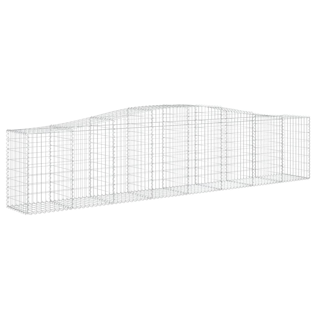 Lučne gabionske košare 7 kom 400x50x80/100 cm pocinčano željezo