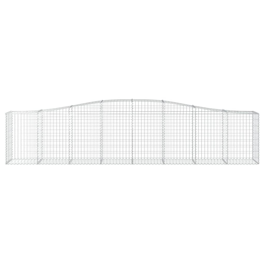 Lučne gabionske košare 10 kom 400x50x80/100cm pocinčano željezo