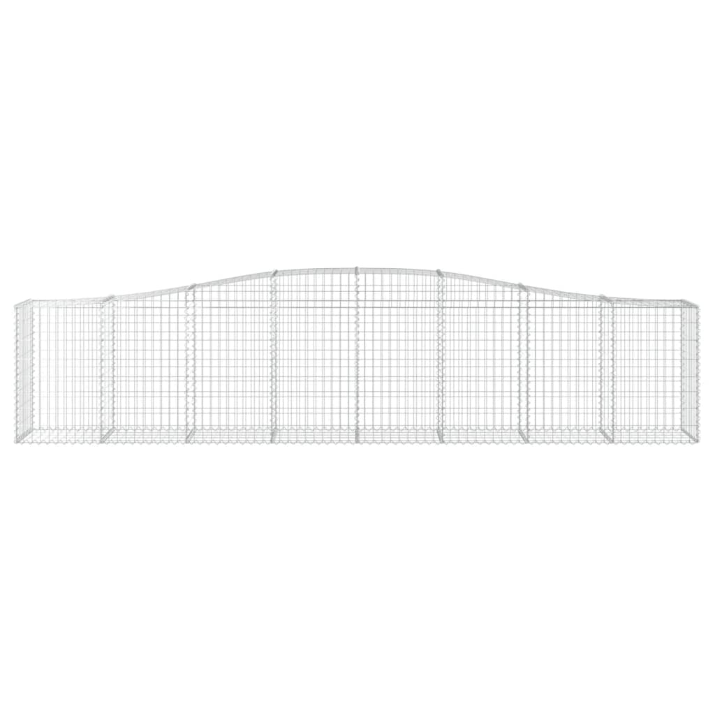 Lučne gabionske košare 20 kom 400x50x80/100cm pocinčano željezo