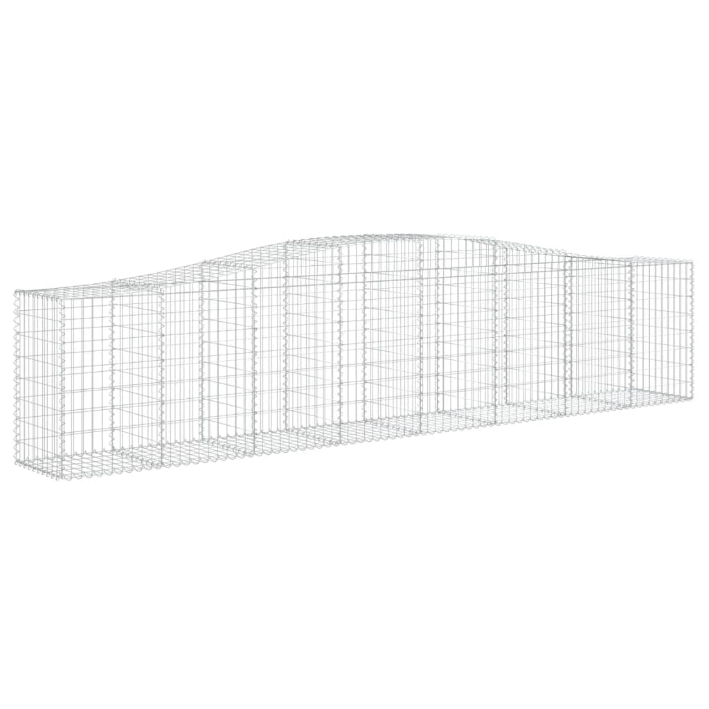 Lučne gabionske košare 25 kom 400x50x80/100cm pocinčano željezo