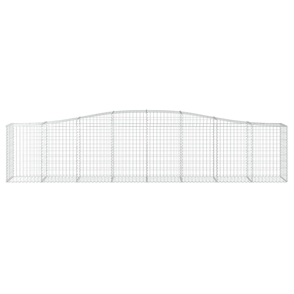 Lučne gabionske košare 25 kom 400x50x80/100cm pocinčano željezo