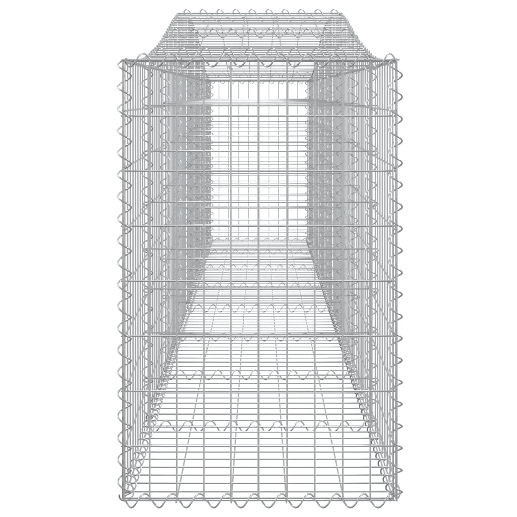 Lučne gabionske košare 25 kom 400x50x80/100cm pocinčano željezo