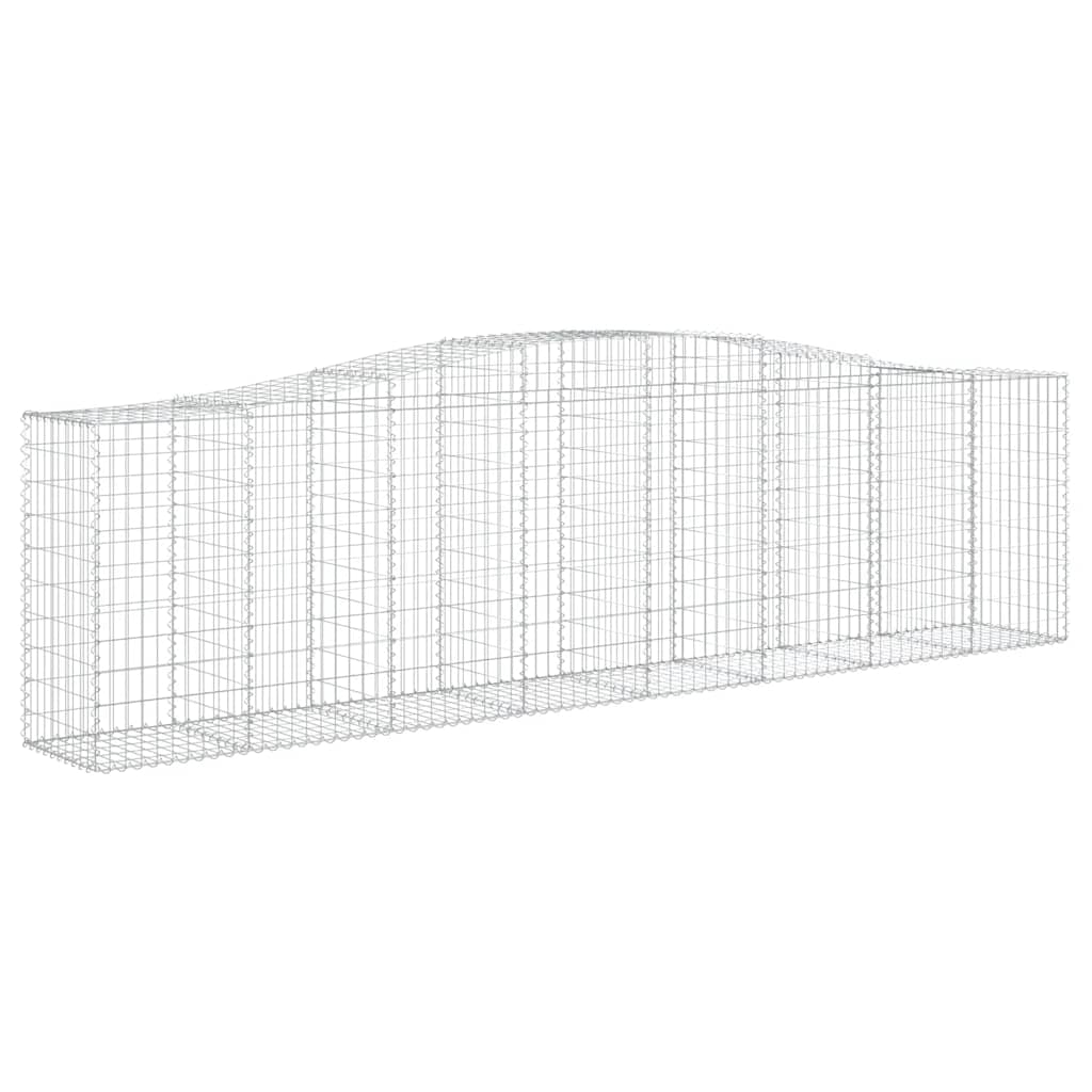 Lučne gabionske košare 9 kom 400x50x100/120cm pocinčano željezo