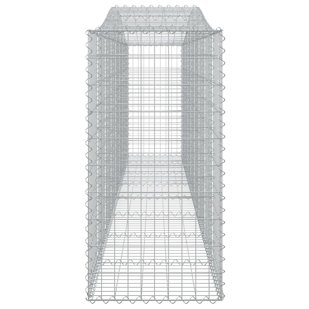Lučne gabionske košare 10kom 400x50x100/120cm pocinčano željezo