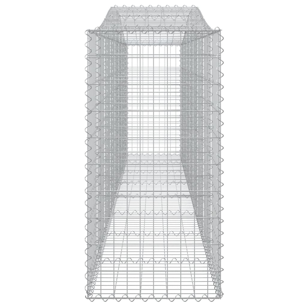 Lučne gabionske košare 15kom 400x50x100/120cm pocinčano željezo