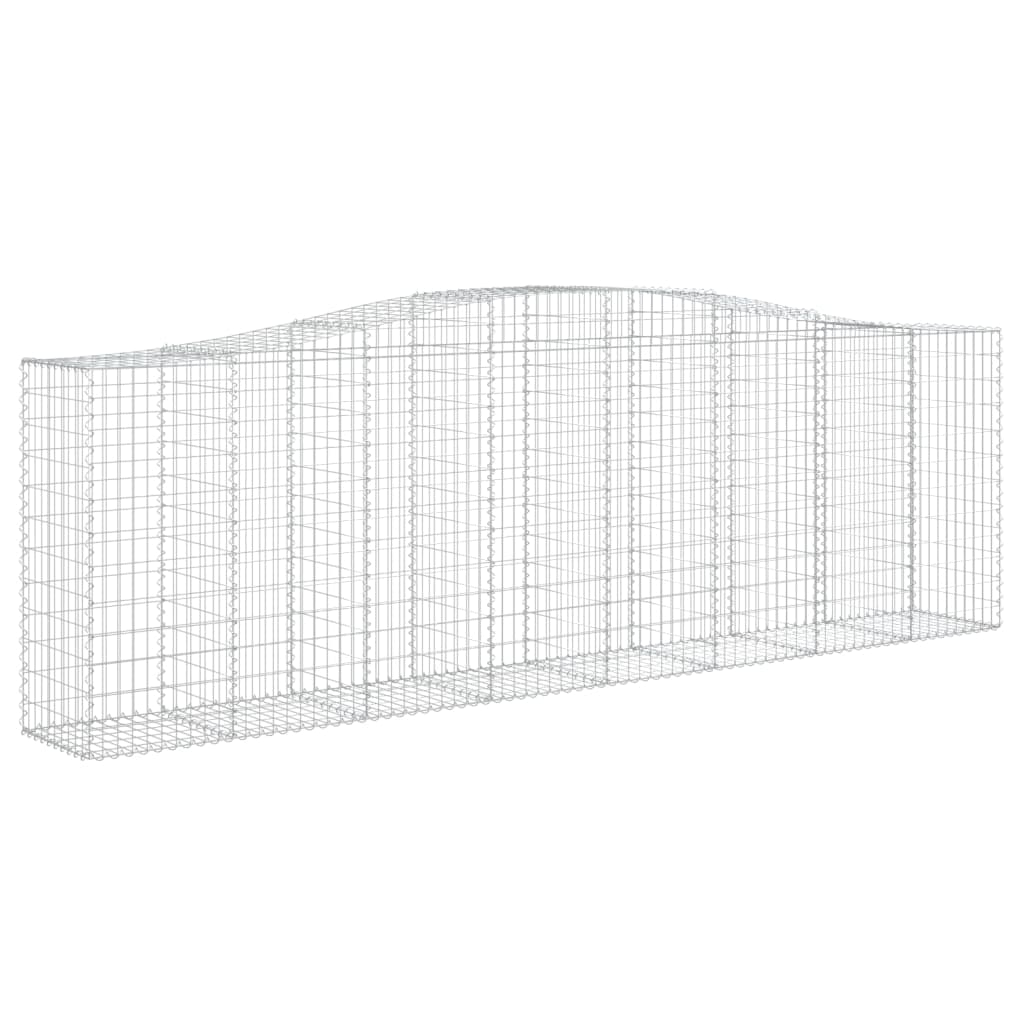 Lučne gabionske košare 6 kom 400x50x120/140cm pocinčano željezo