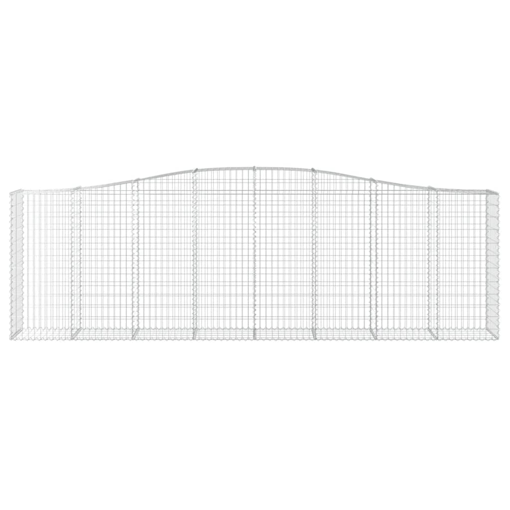 Lučne gabionske košare 8 kom 400x50x120/140cm pocinčano željezo