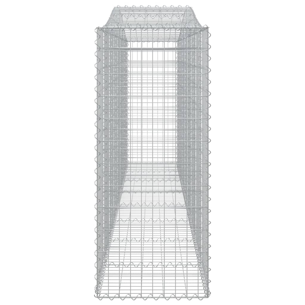Lučne gabionske košare 9 kom 400x50x120/140cm pocinčano željezo