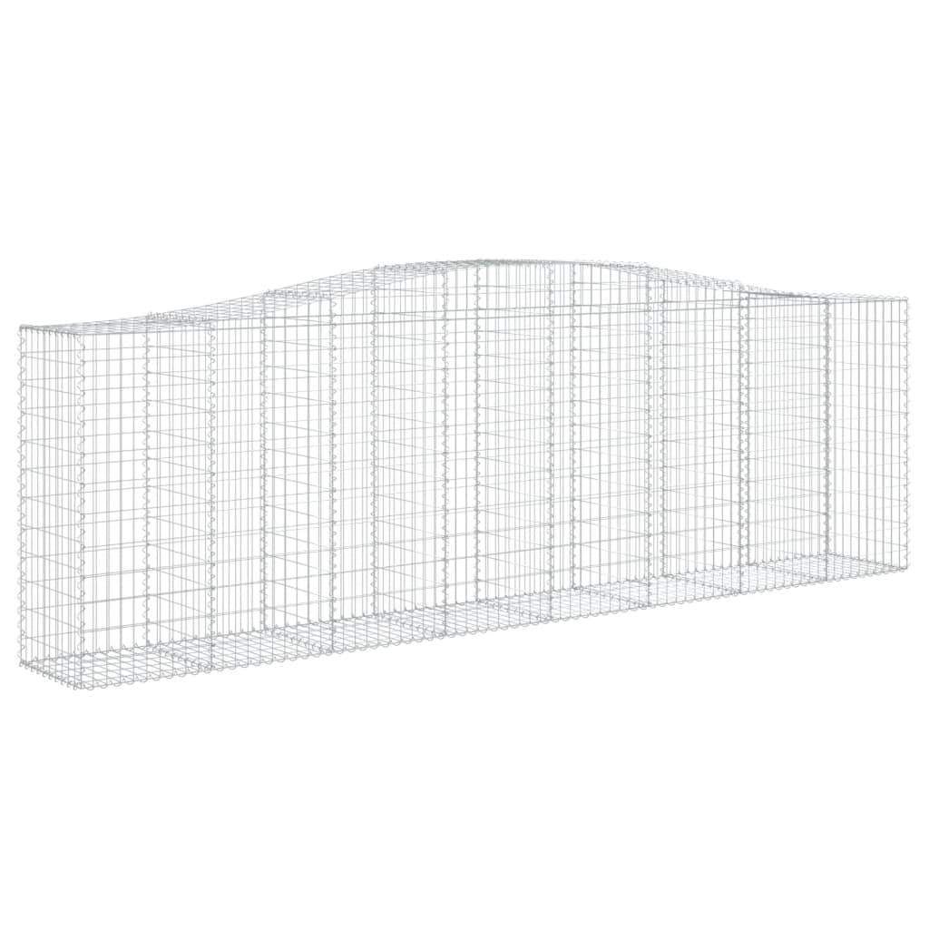 Lučne gabionske košare 15kom 400x50x120/140cm pocinčano željezo