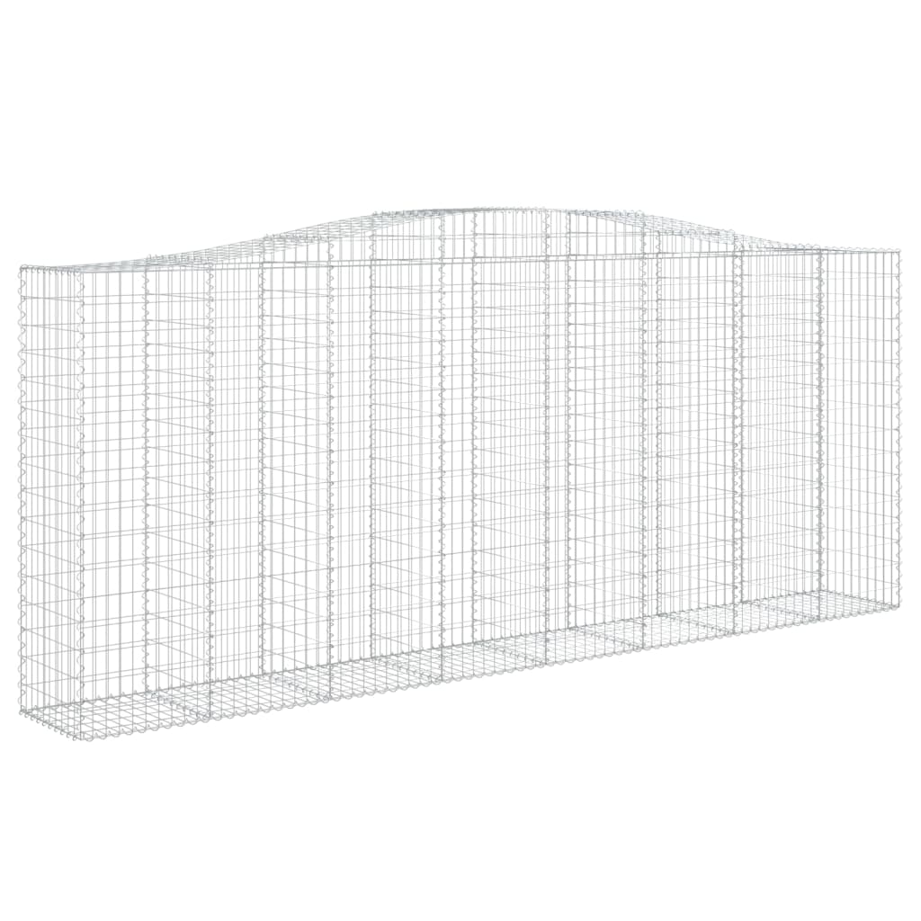 Lučne gabionske košare 2 kom 400x30x160/180cm pocinčano željezo
