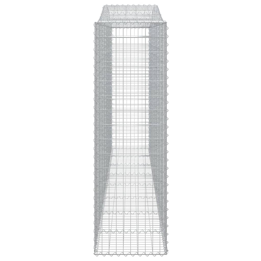 Lučne gabionske košare 2 kom 400x30x160/180cm pocinčano željezo