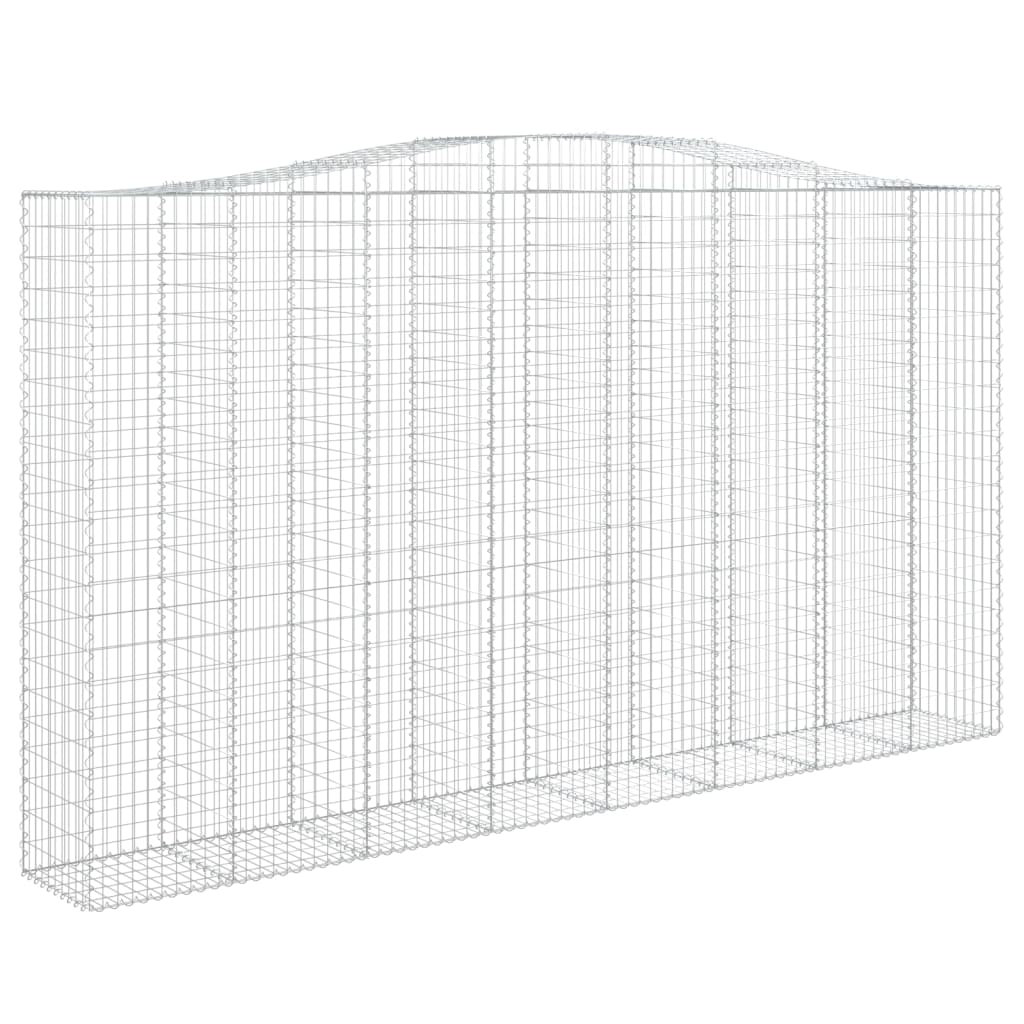 Lučne gabionske košare 7 kom 400x50x220/240cm pocinčano željezo
