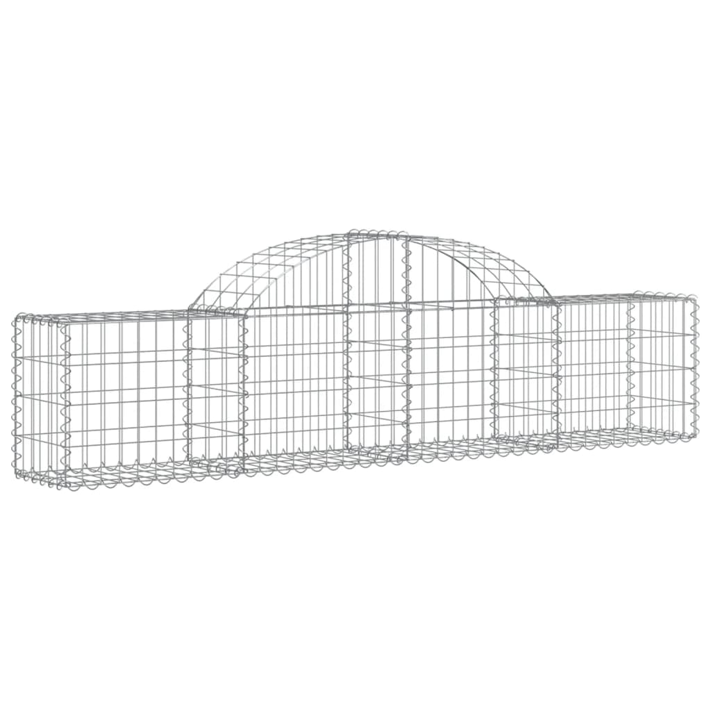 Lučne gabionske košare 8 kom 200x30x40/60 cm pocinčano željezo