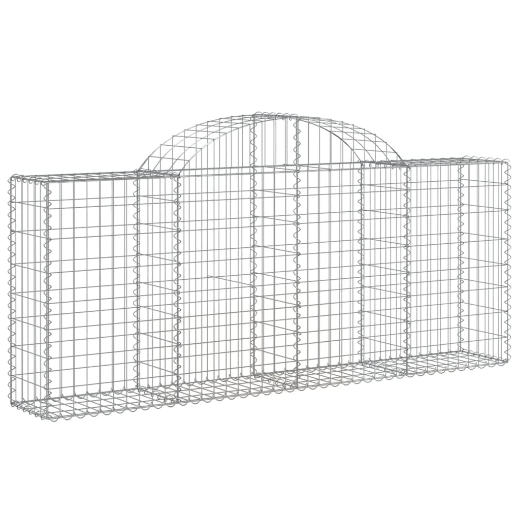 Lučne gabionske košare 25 kom 200x30x80/100cm pocinčano željezo