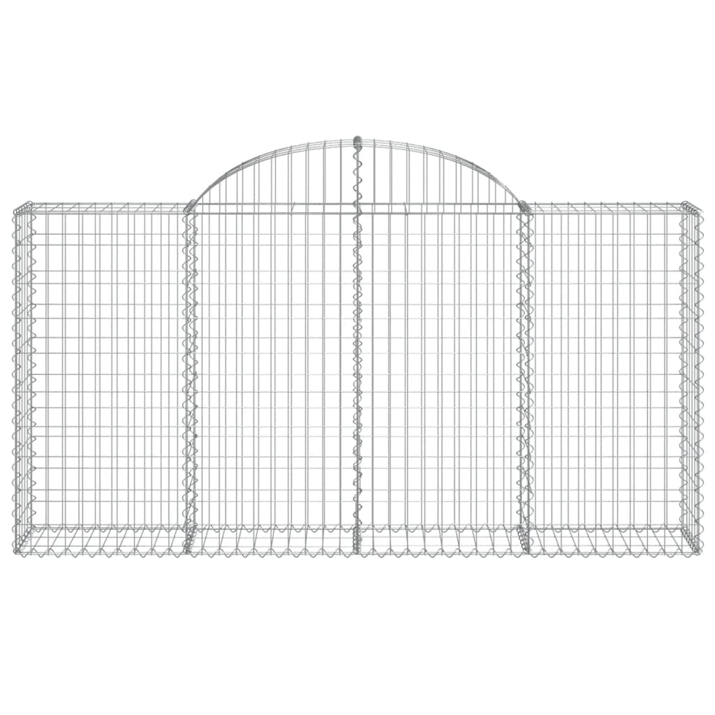 Lučne gabionske košare 5 kom 200x30x100/120cm pocinčano željezo