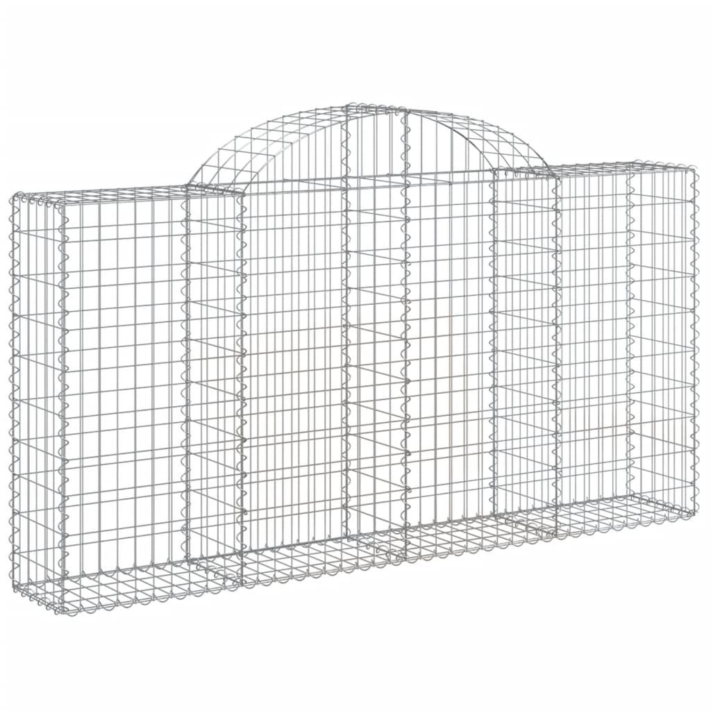 Lučne gabionske košare 25kom 200x30x100/120cm pocinčano željezo