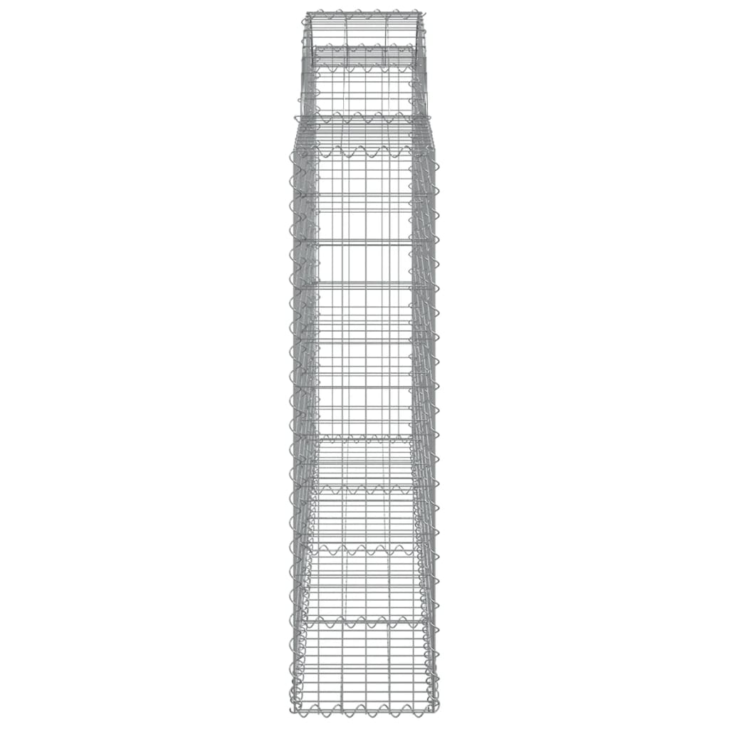 Lučne gabionske košare 4 kom 200x30x120/140cm pocinčano željezo