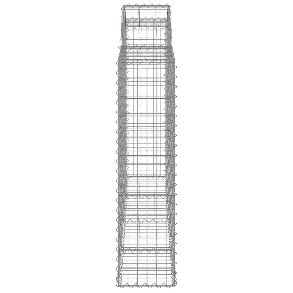 Lučne gabionske košare 5 kom 200x30x120/140cm pocinčano željezo
