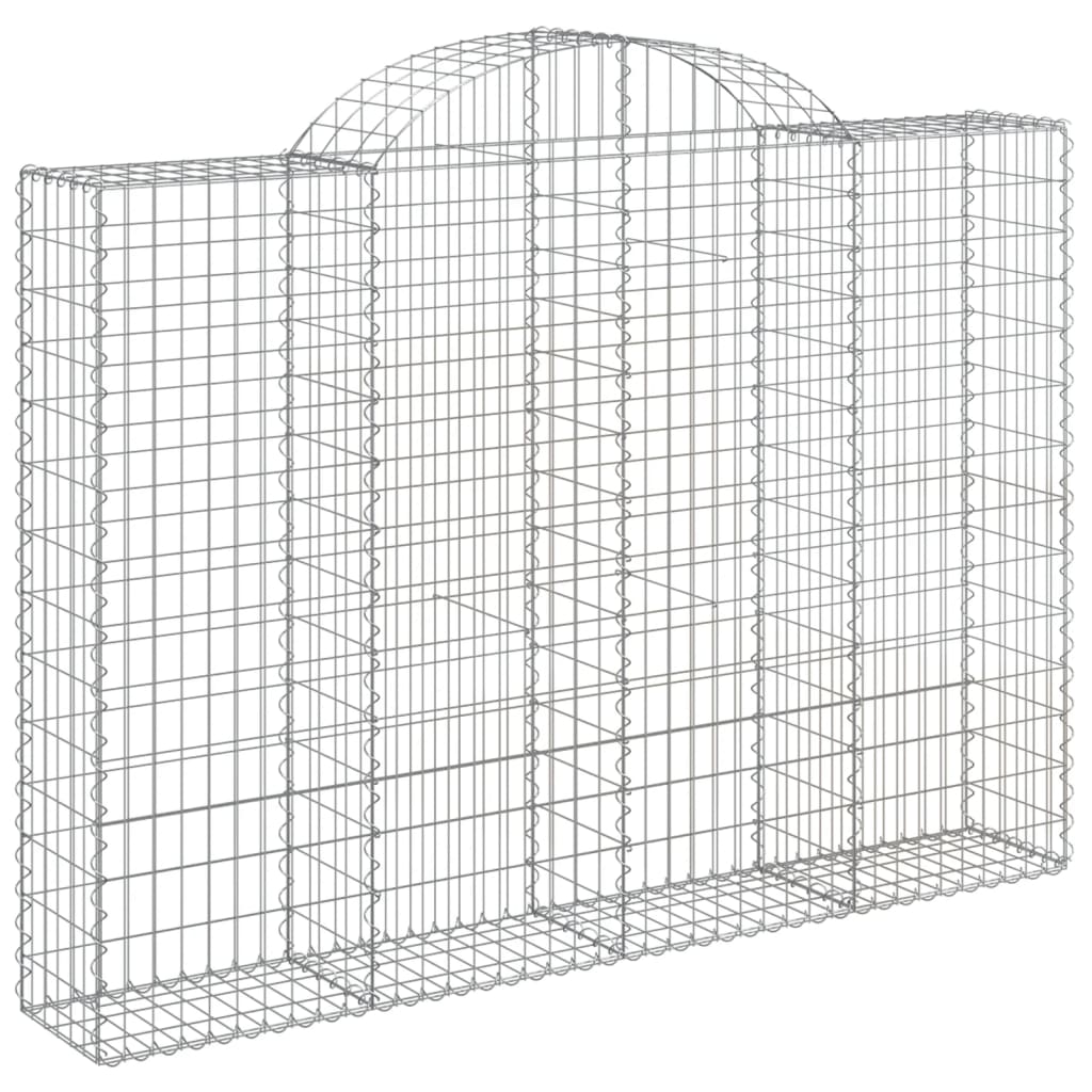Lučne gabionske košare 9 kom 200x30x40/60 cm pocinčano željezo