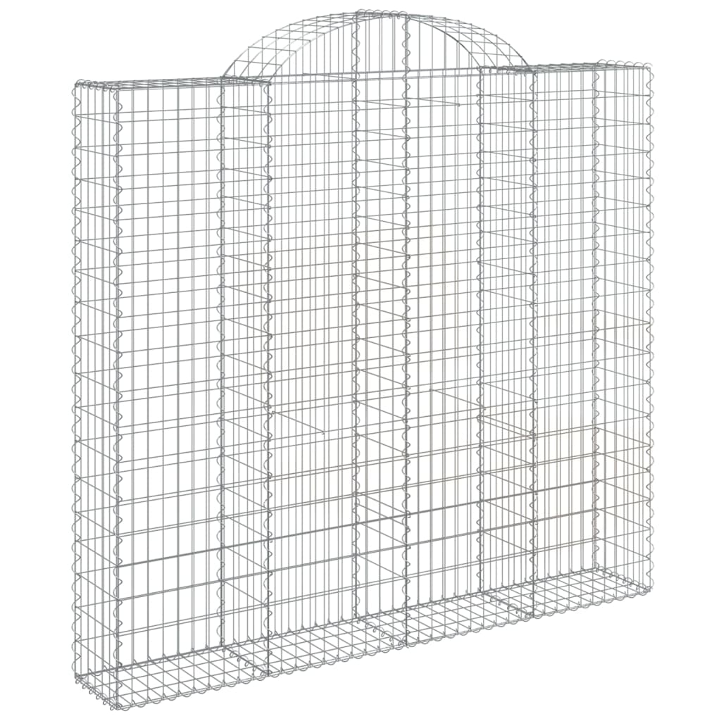 Lučne gabionske košare 2 kom 200x30x180/200cm pocinčano željezo