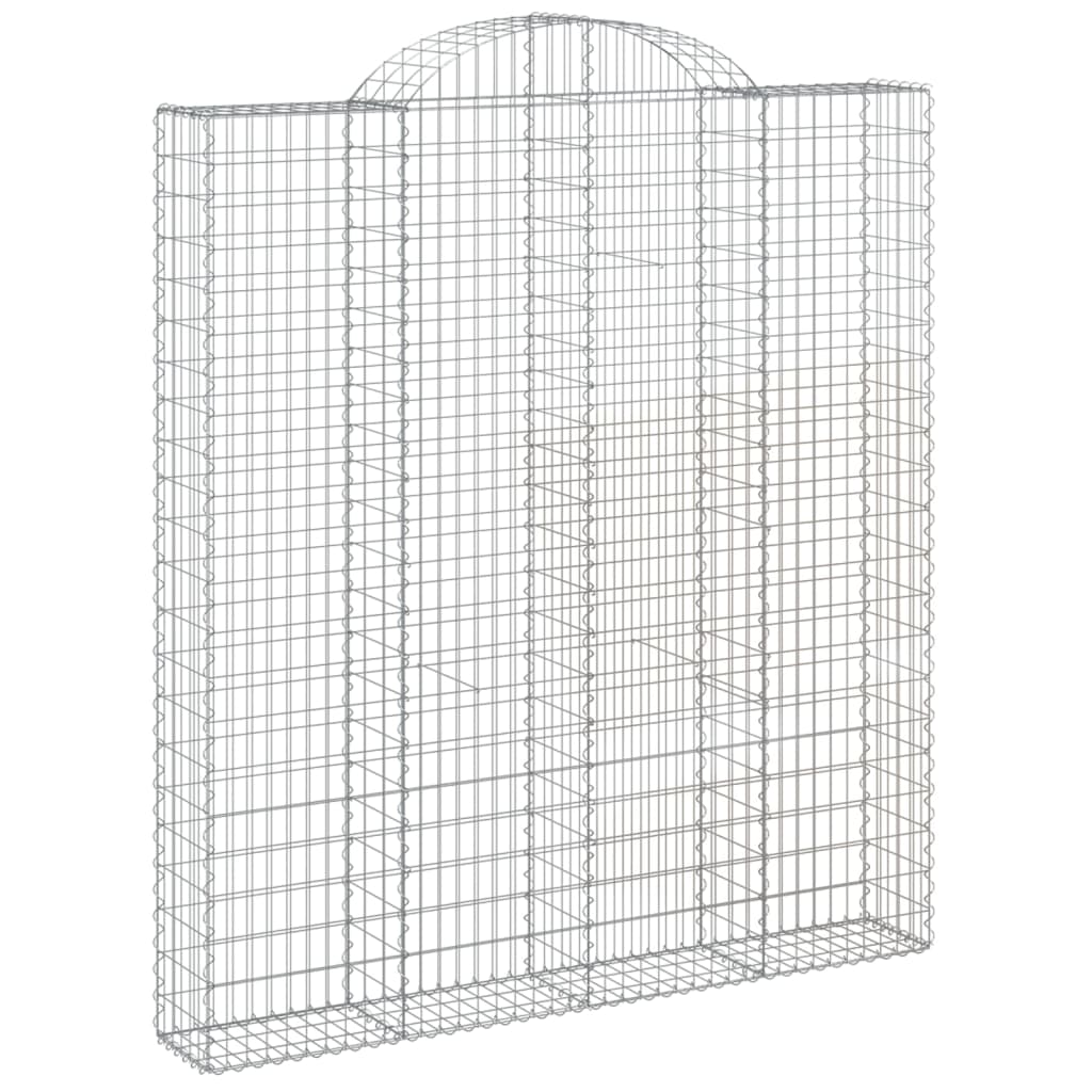 Lučne gabionske košare 3 kom 200x30x220/240cm pocinčano željezo