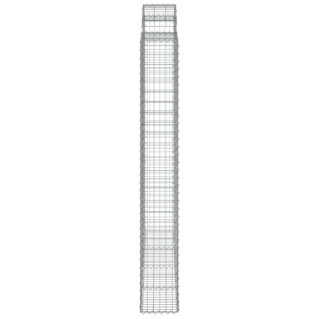 Lučne gabionske košare 7 kom 200x30x220/240cm pocinčano željezo